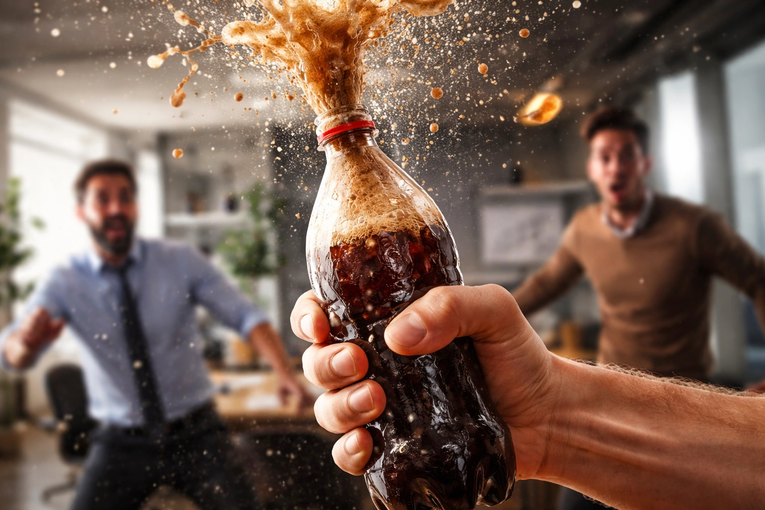 Anger like shaken soda