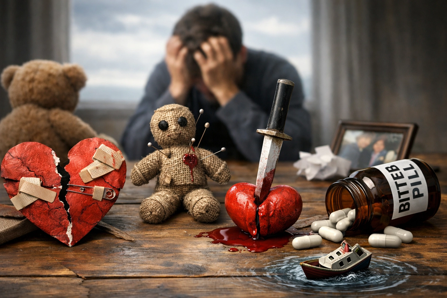What are the long idioms about hurt feeling?