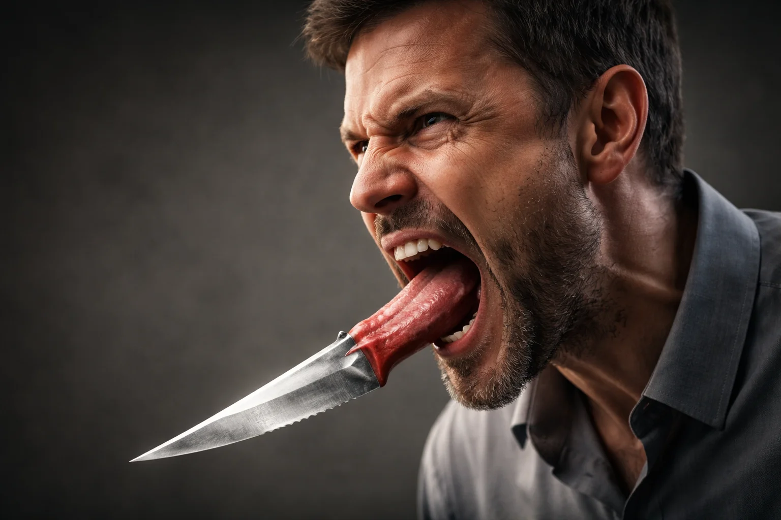 Anger is a sharp tongue