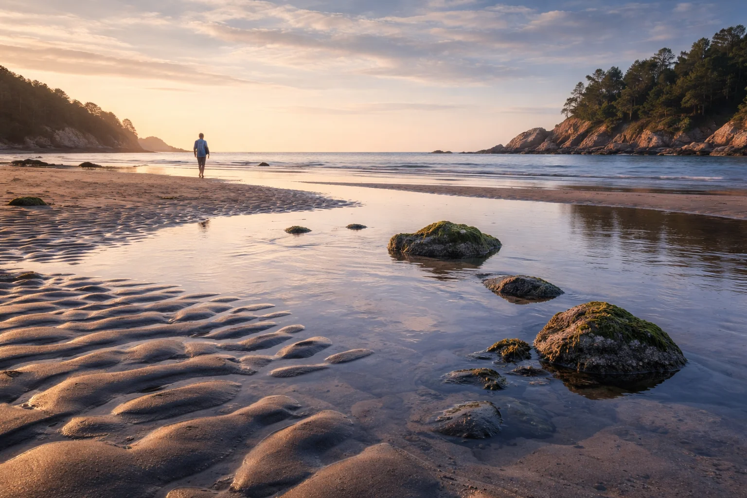 calm is a low tide