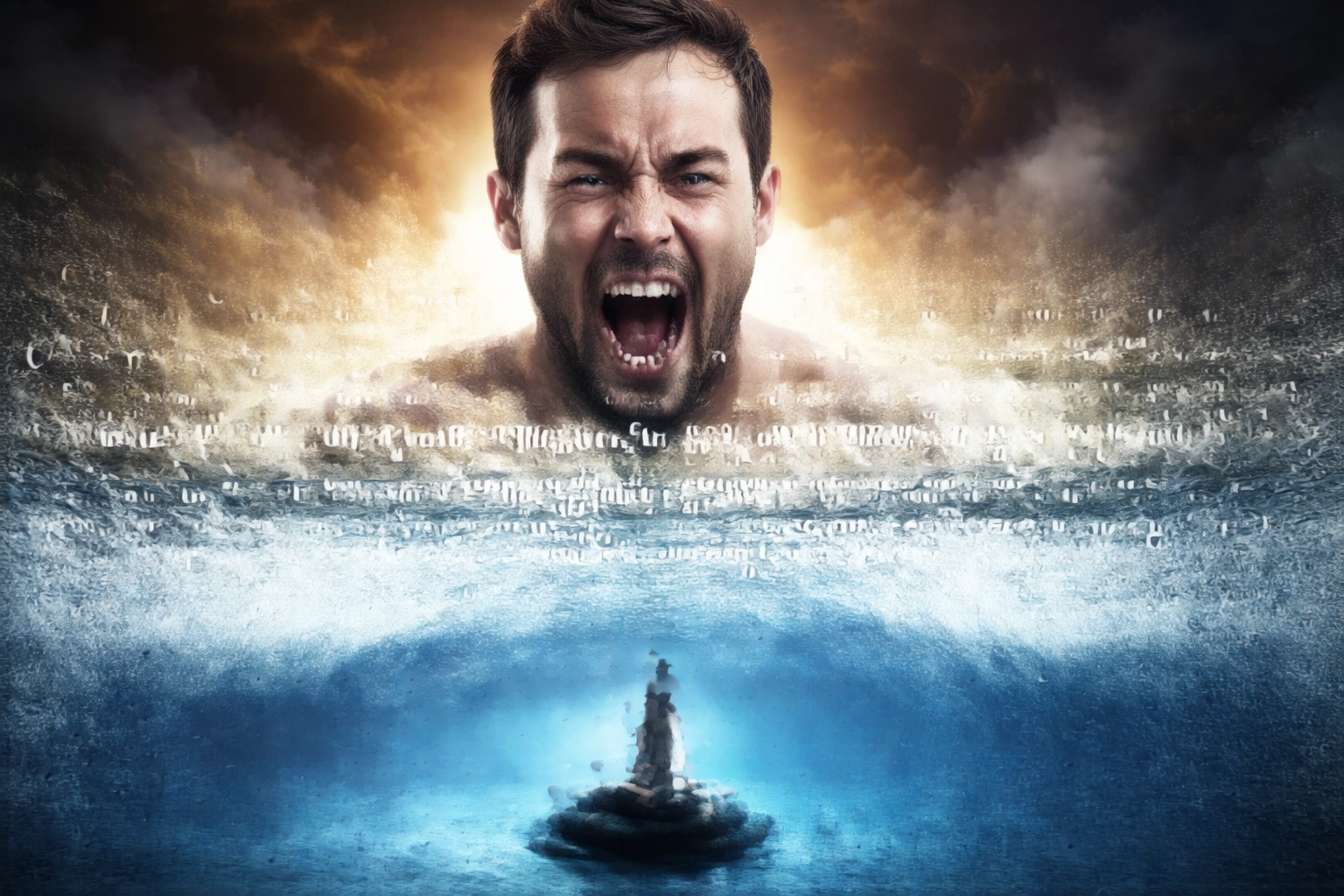 Calm is the deep note under anger’s scream