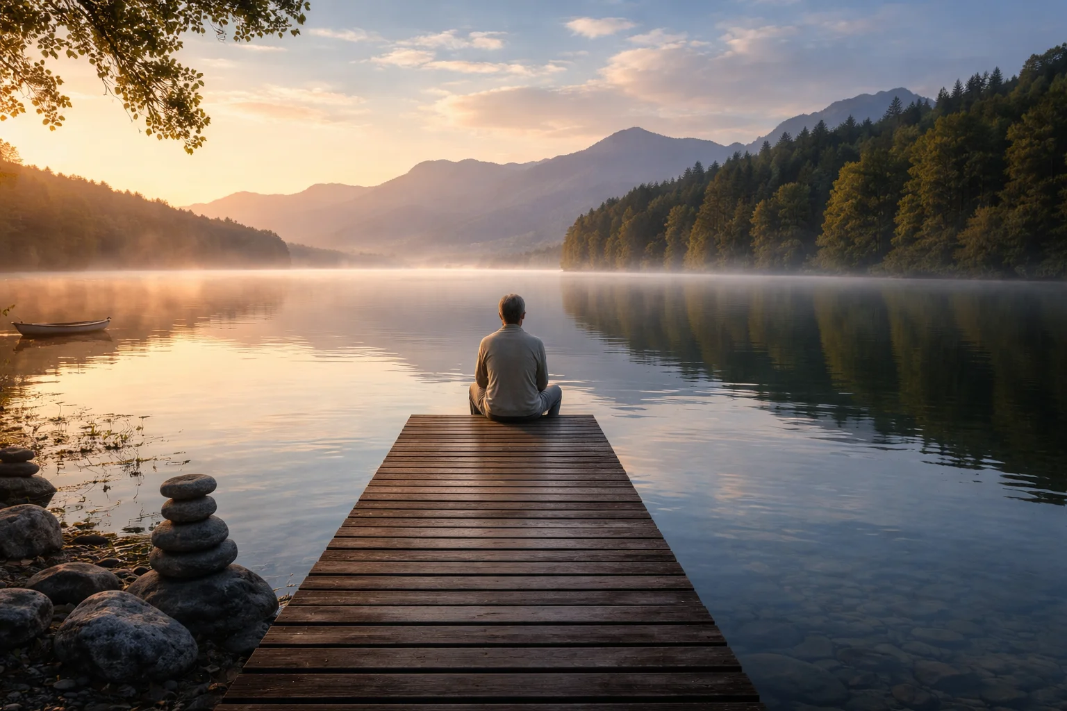 What are the long Similes about calm ?