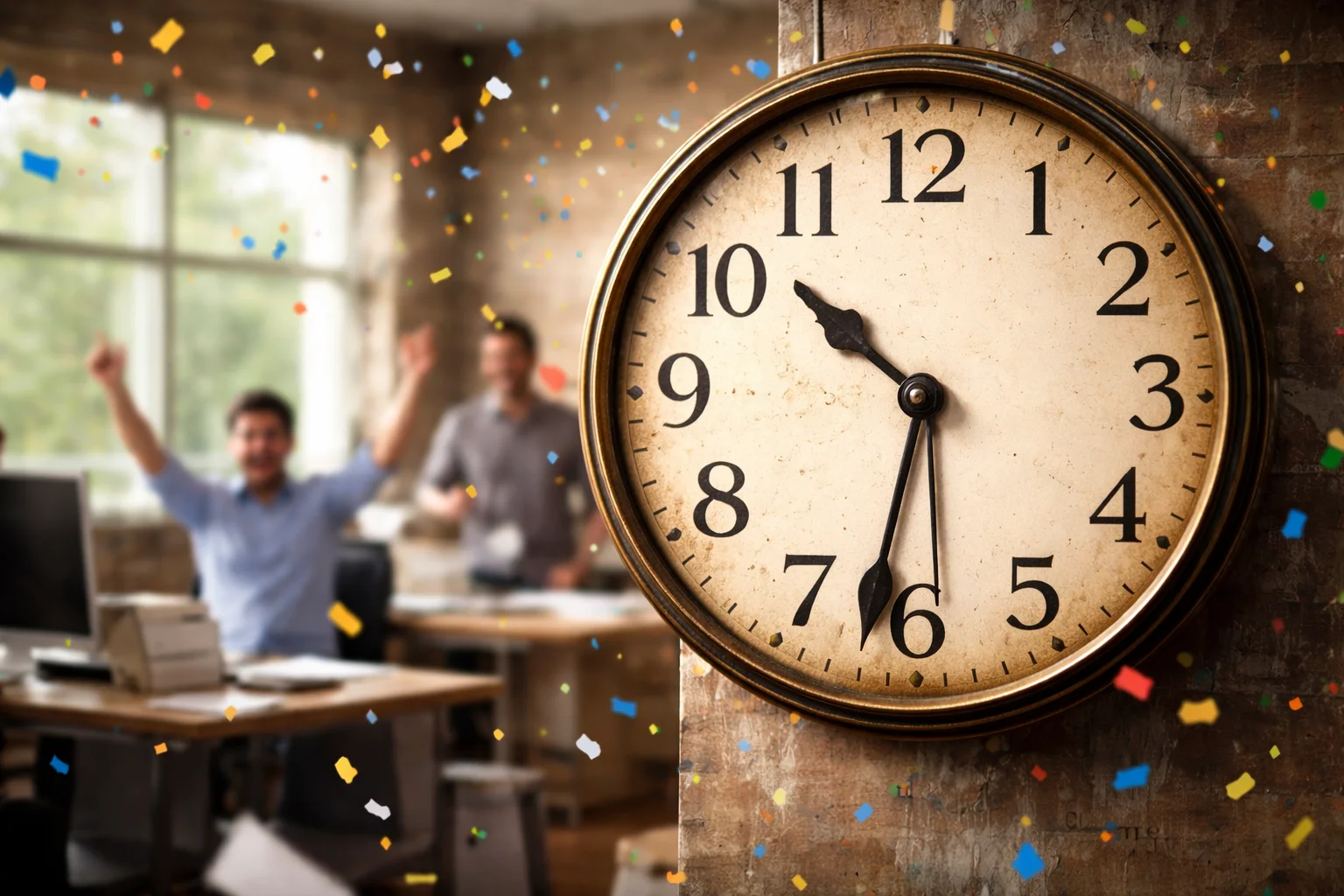 Excitement is a bored clock that forgets to tick on time.
