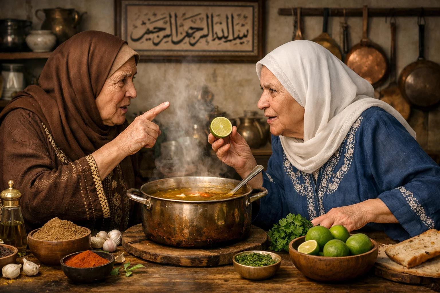 Arabic is like two grandmothers arguing over the right soup, one says cumin, one says lime, both protect memory.