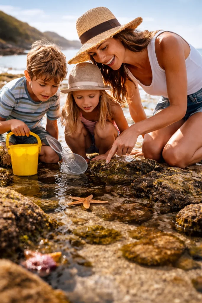 beach low tide lesson