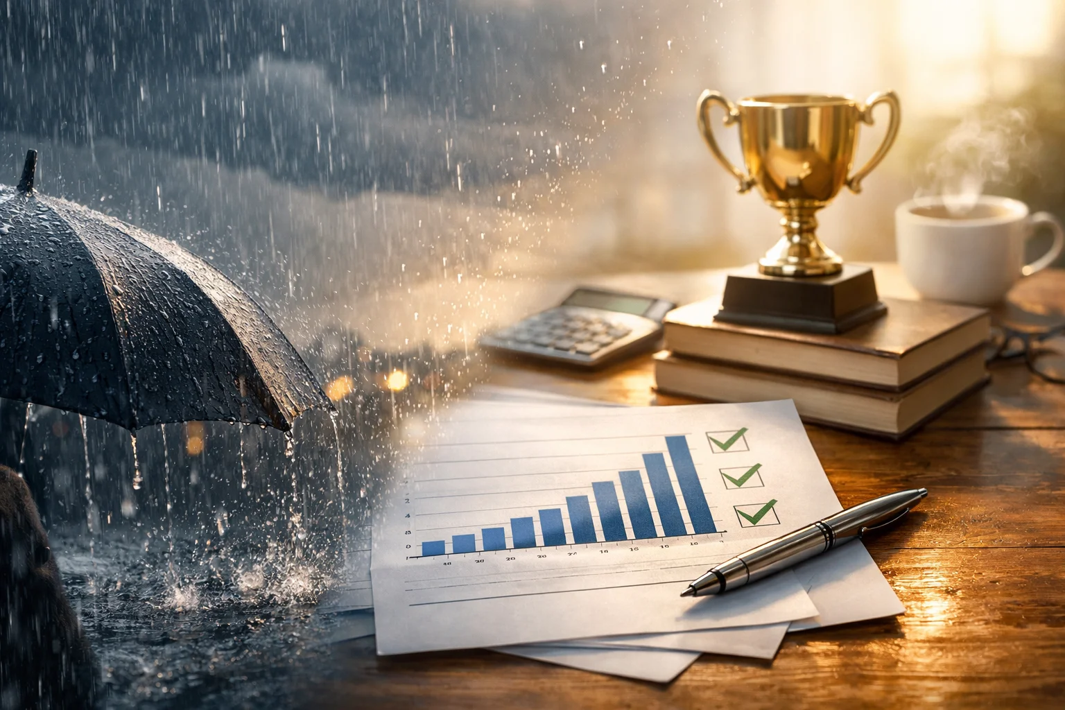 rain turns praise to proof