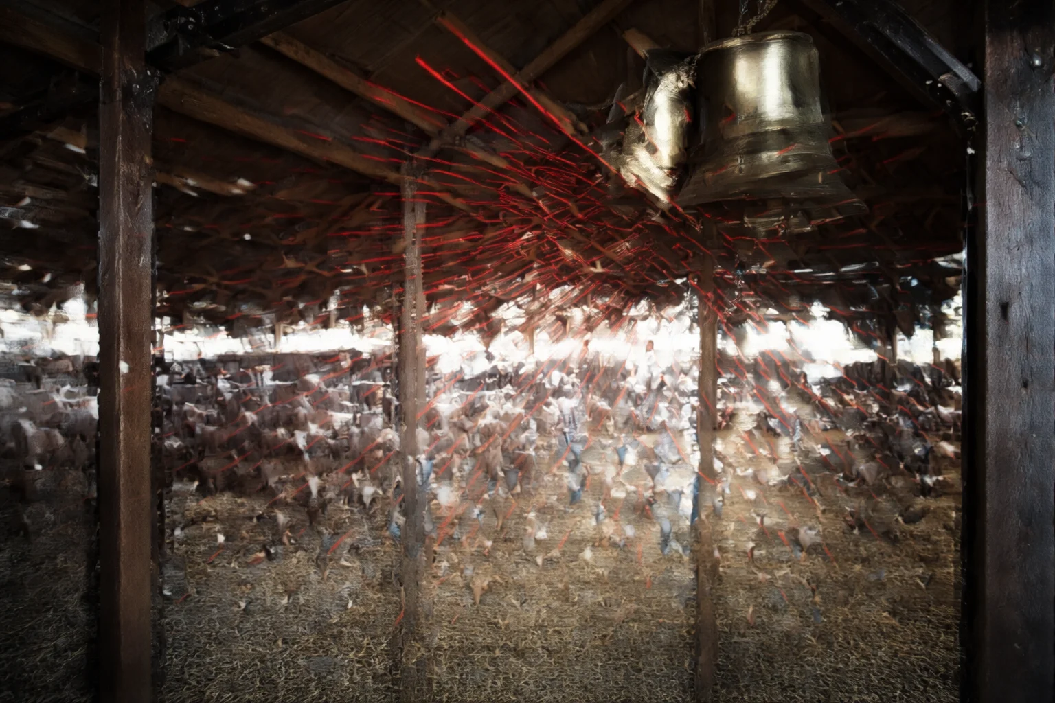 Animal barn-bell warning