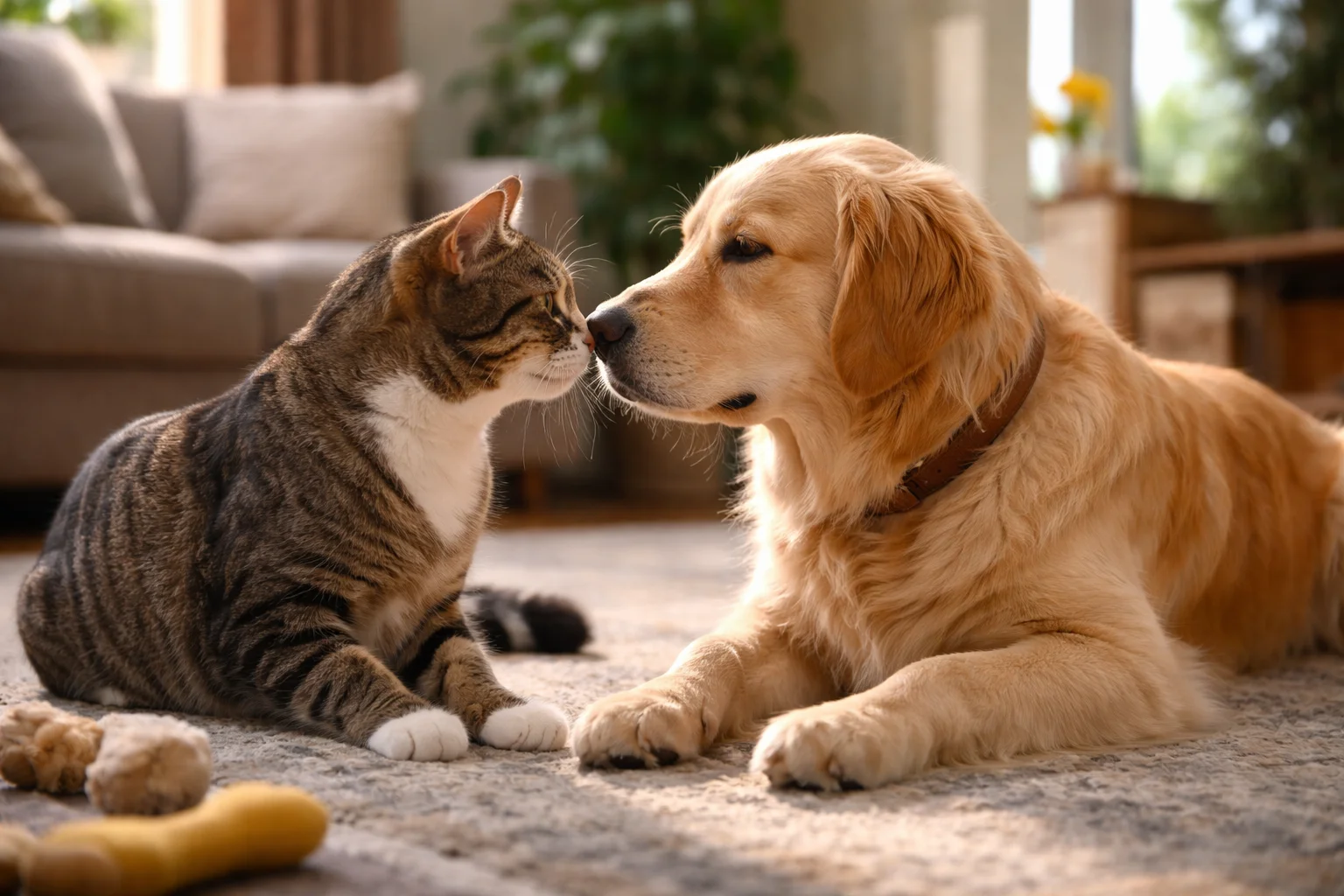 cat and dog end the same quarrel