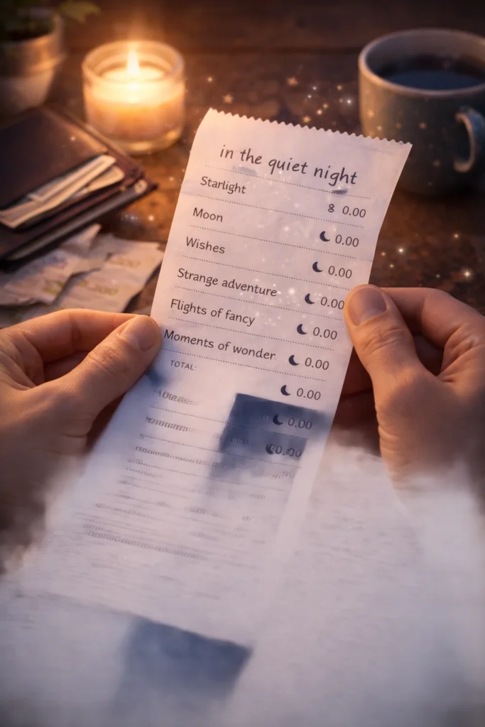 dream quiet receipt