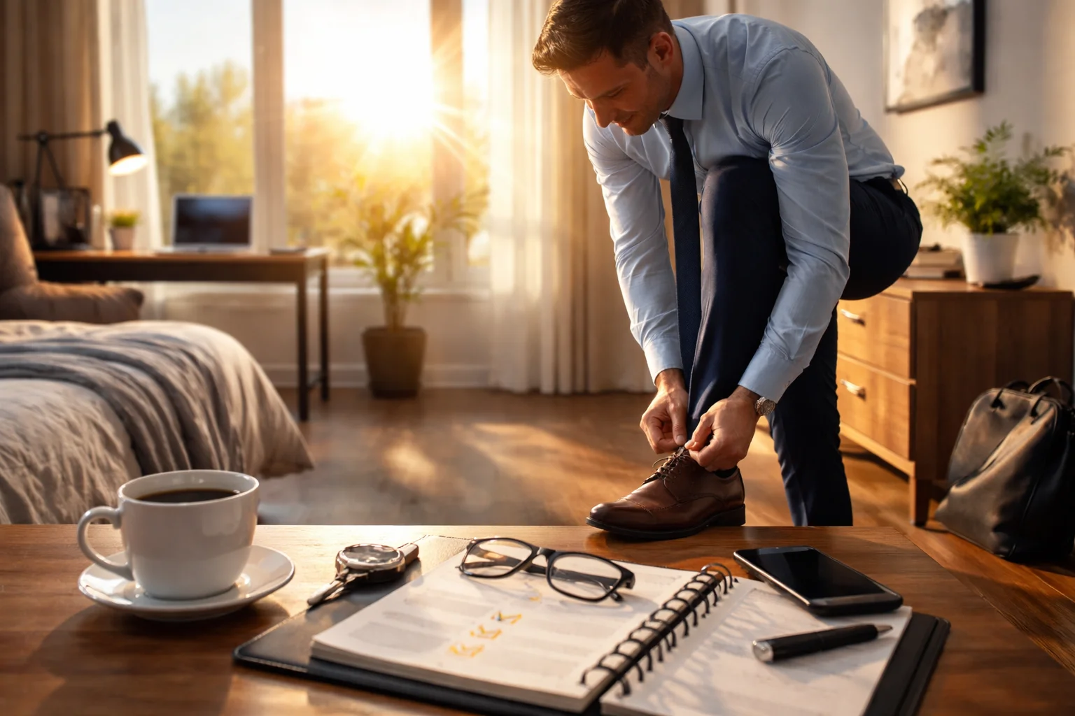 day runs smooth when the first step lands