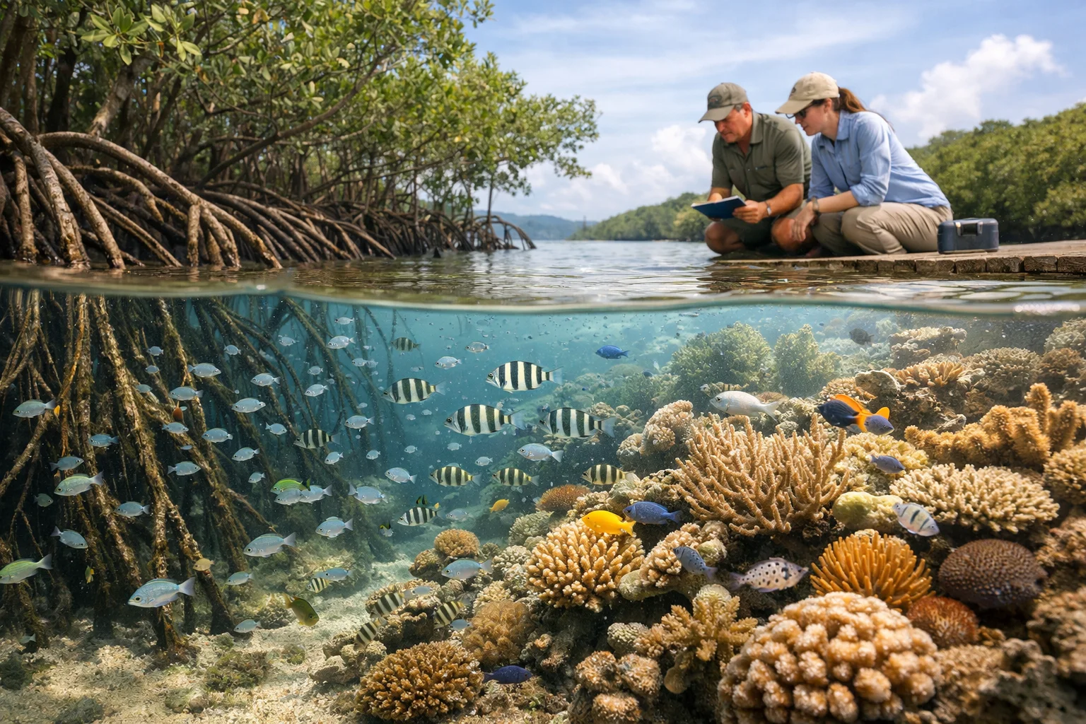 Nature is a reef nursery for young fish