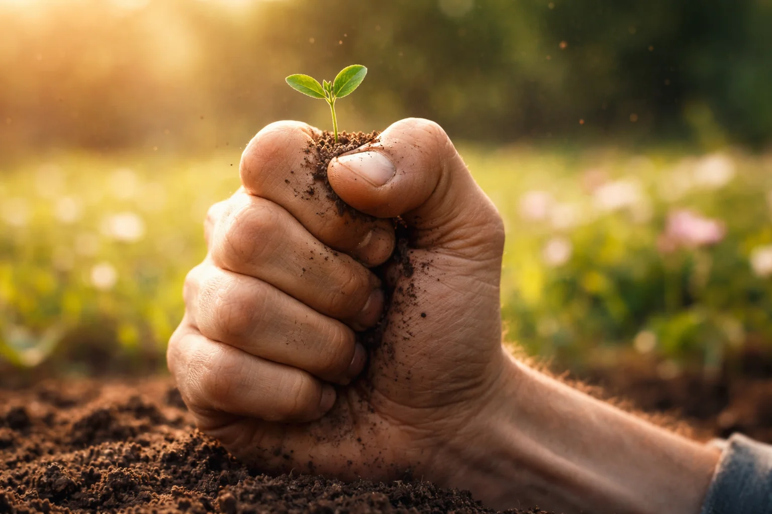 spring hope is like a seed in a fist