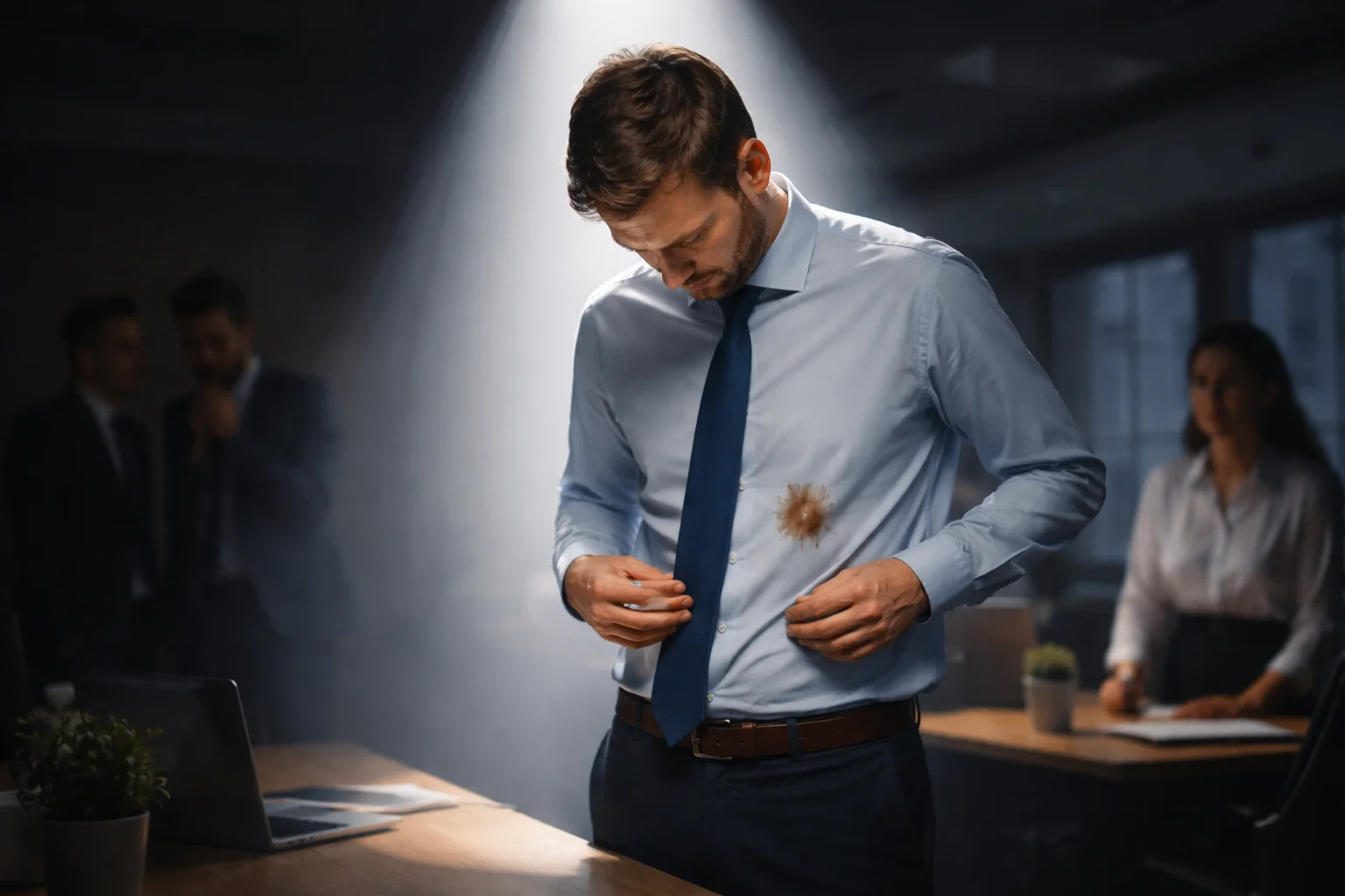 shame like a spotlight on a small stain