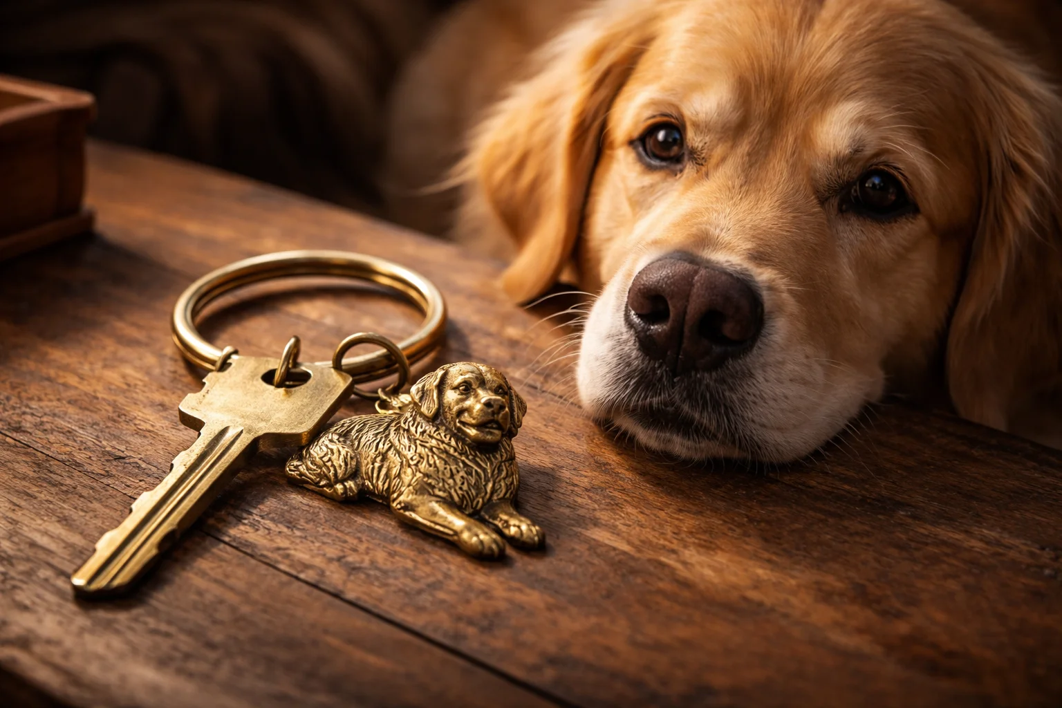 dog loyal like a brass key kept on one ring