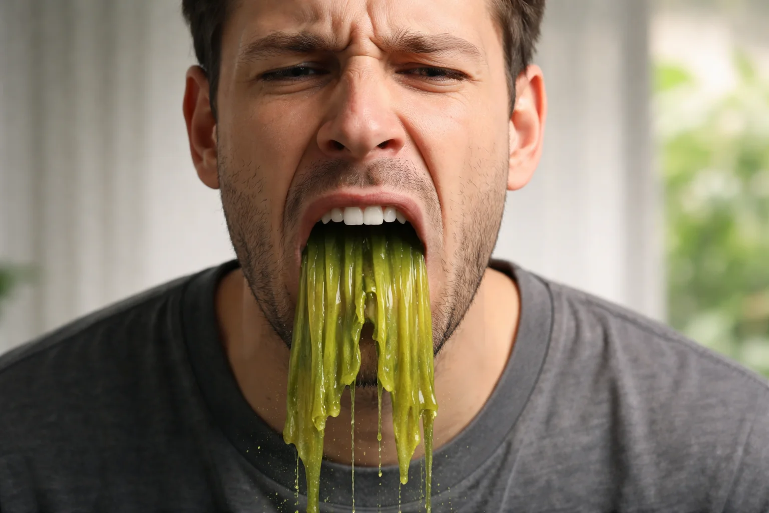 Disgust is a sour curtain in the mouth