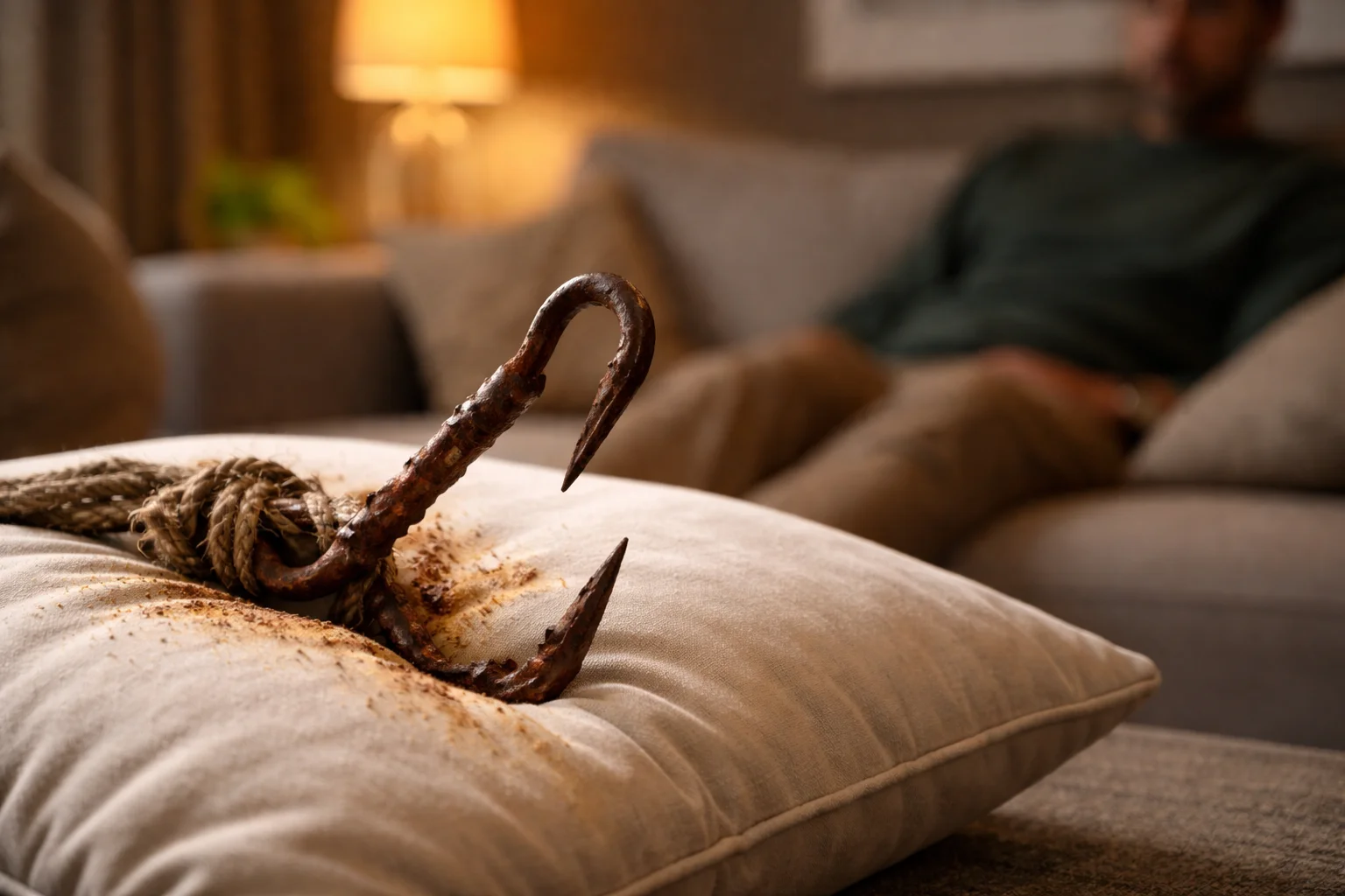 Disgust is a rusty hook in comfort