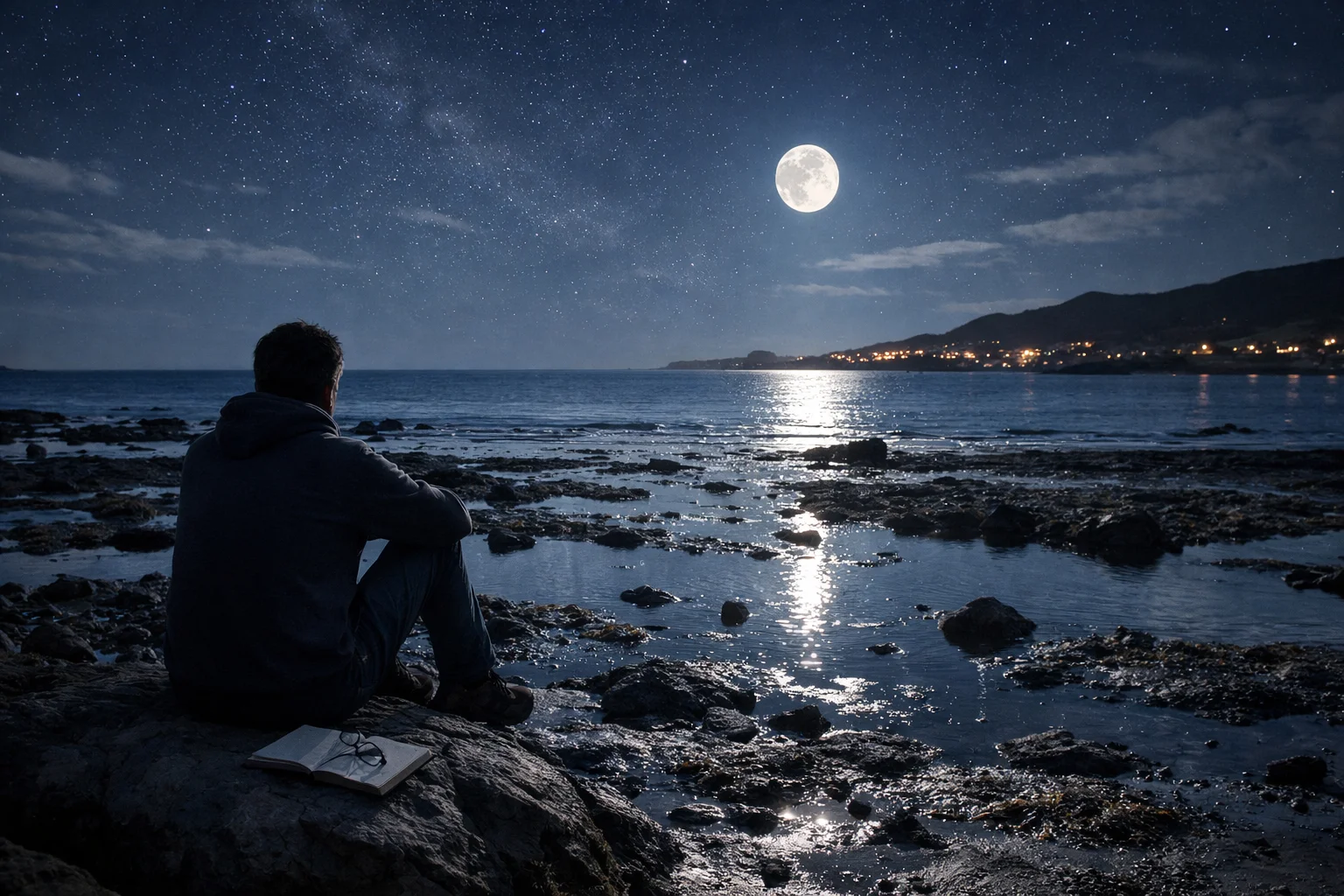 night is a low tide for busy minds