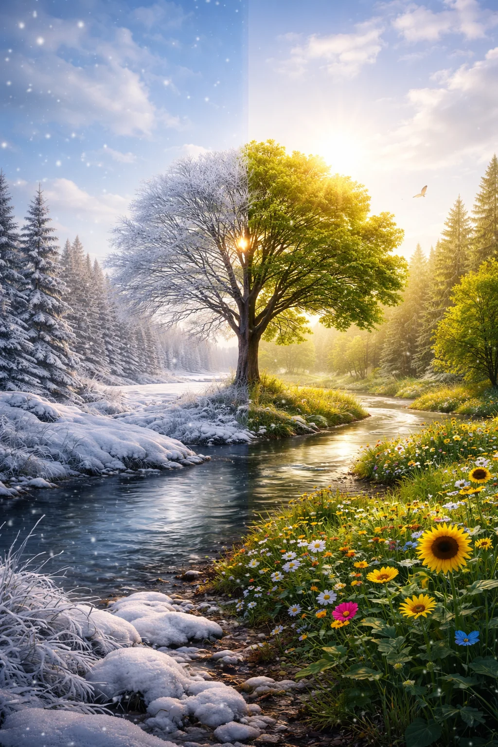 cold weather and warm weather are a season pair that keeps life in balance