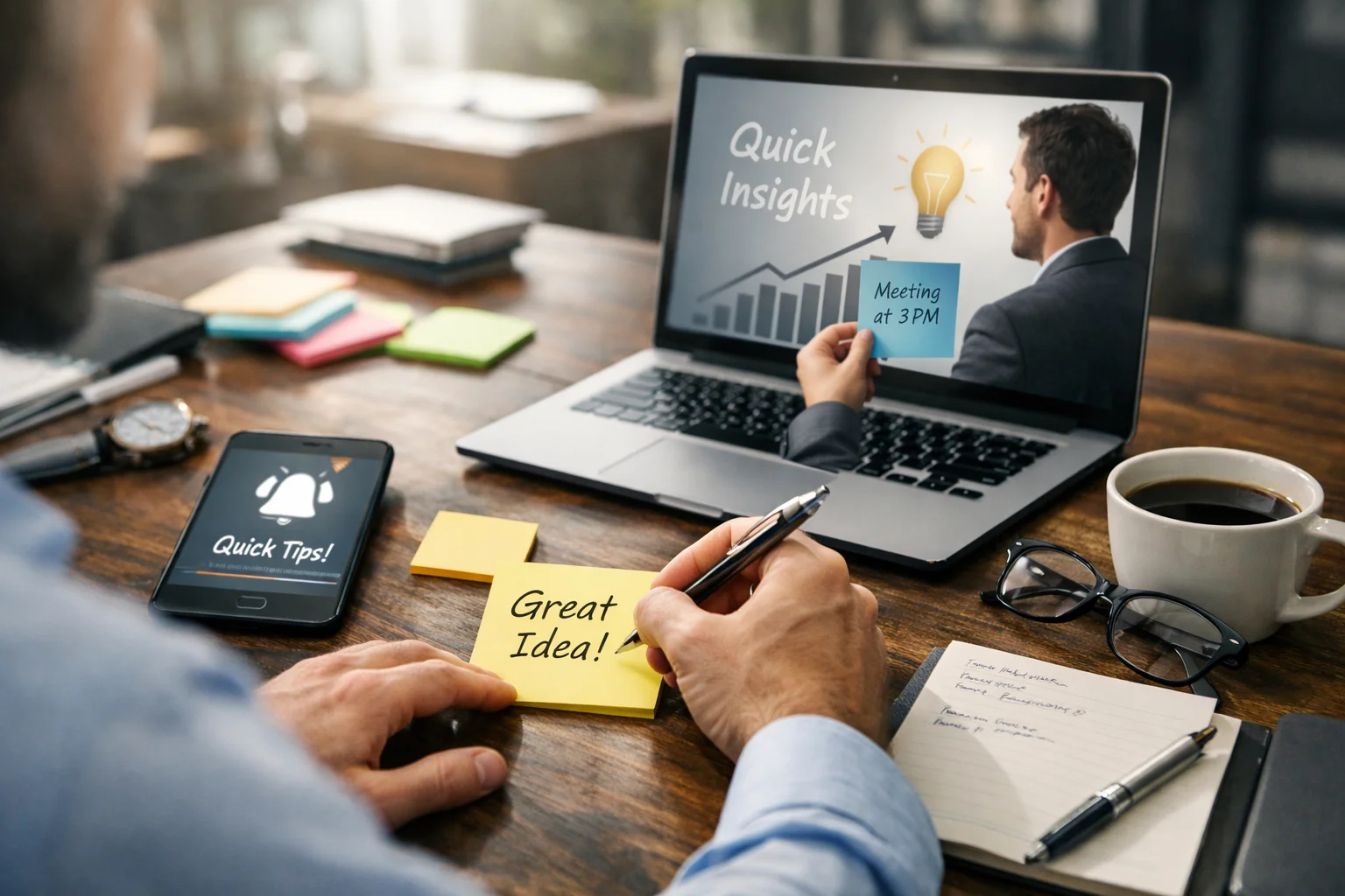 attractive on the quick note