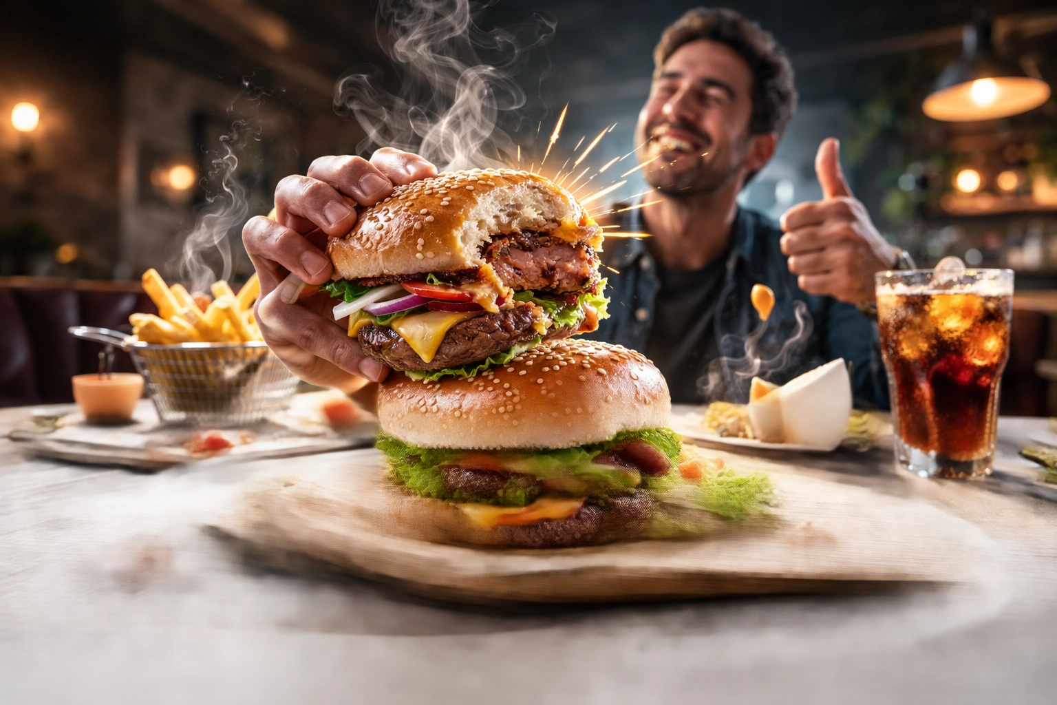 delicious food wins the first chew