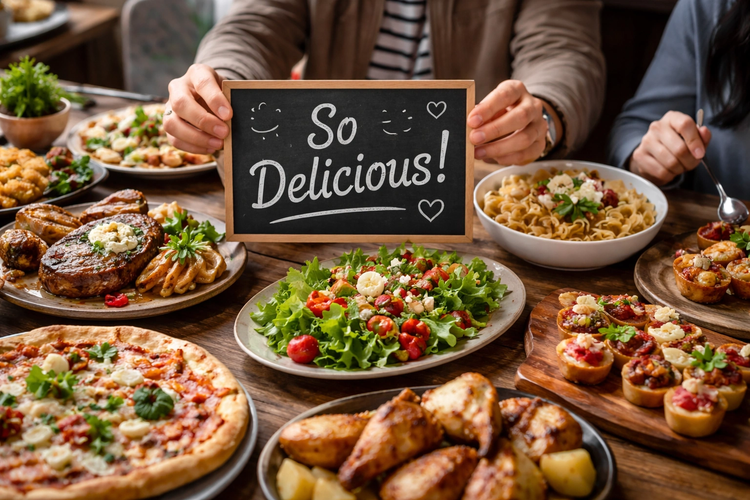 delicious food short praise