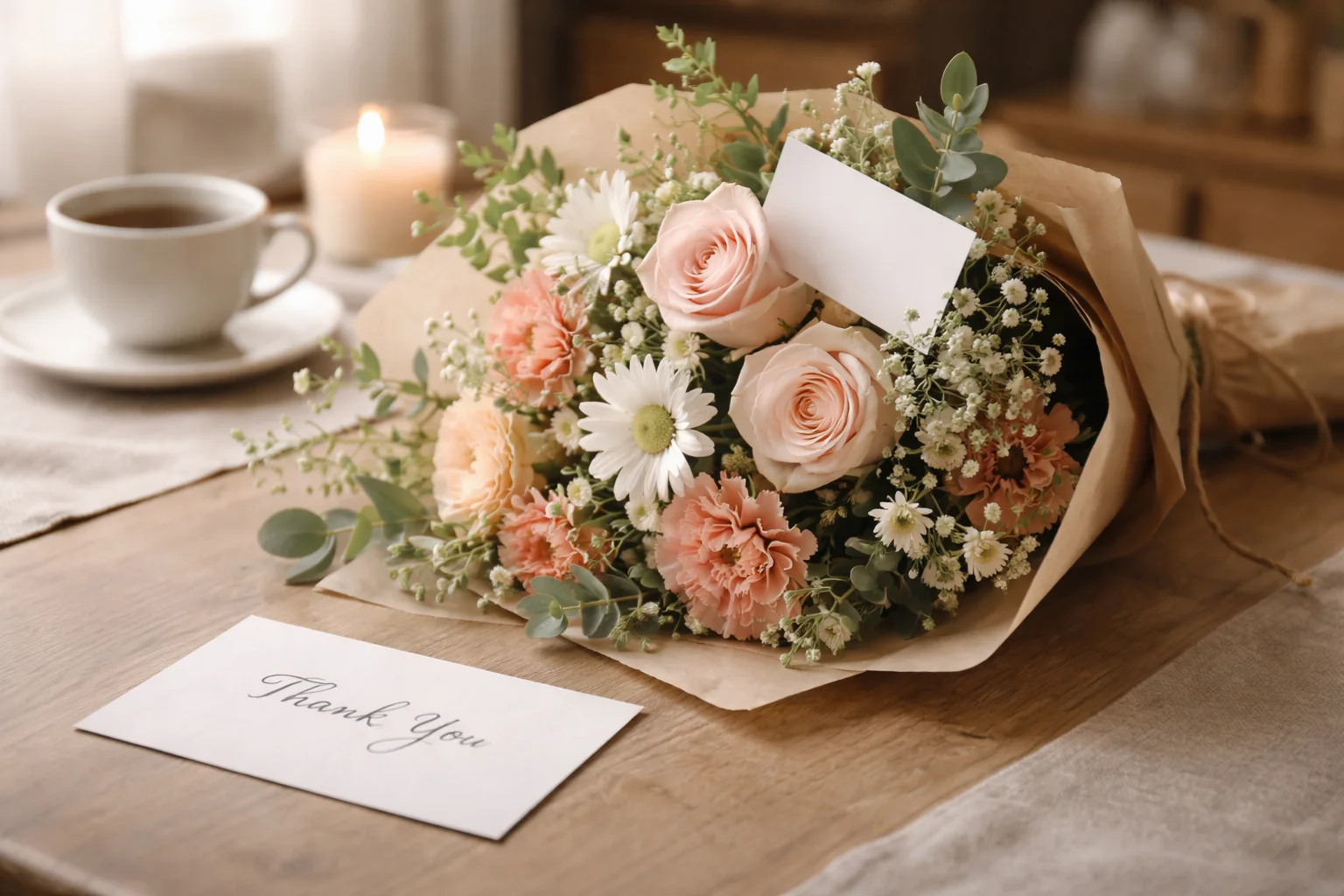 flowers for a quiet thank you