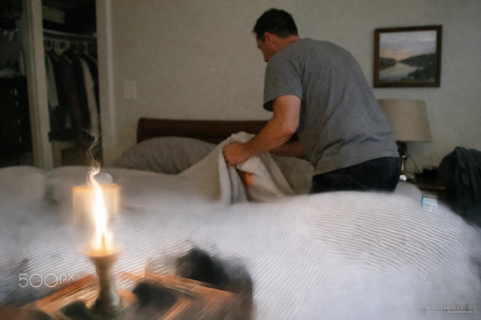 going to bed on the last candle