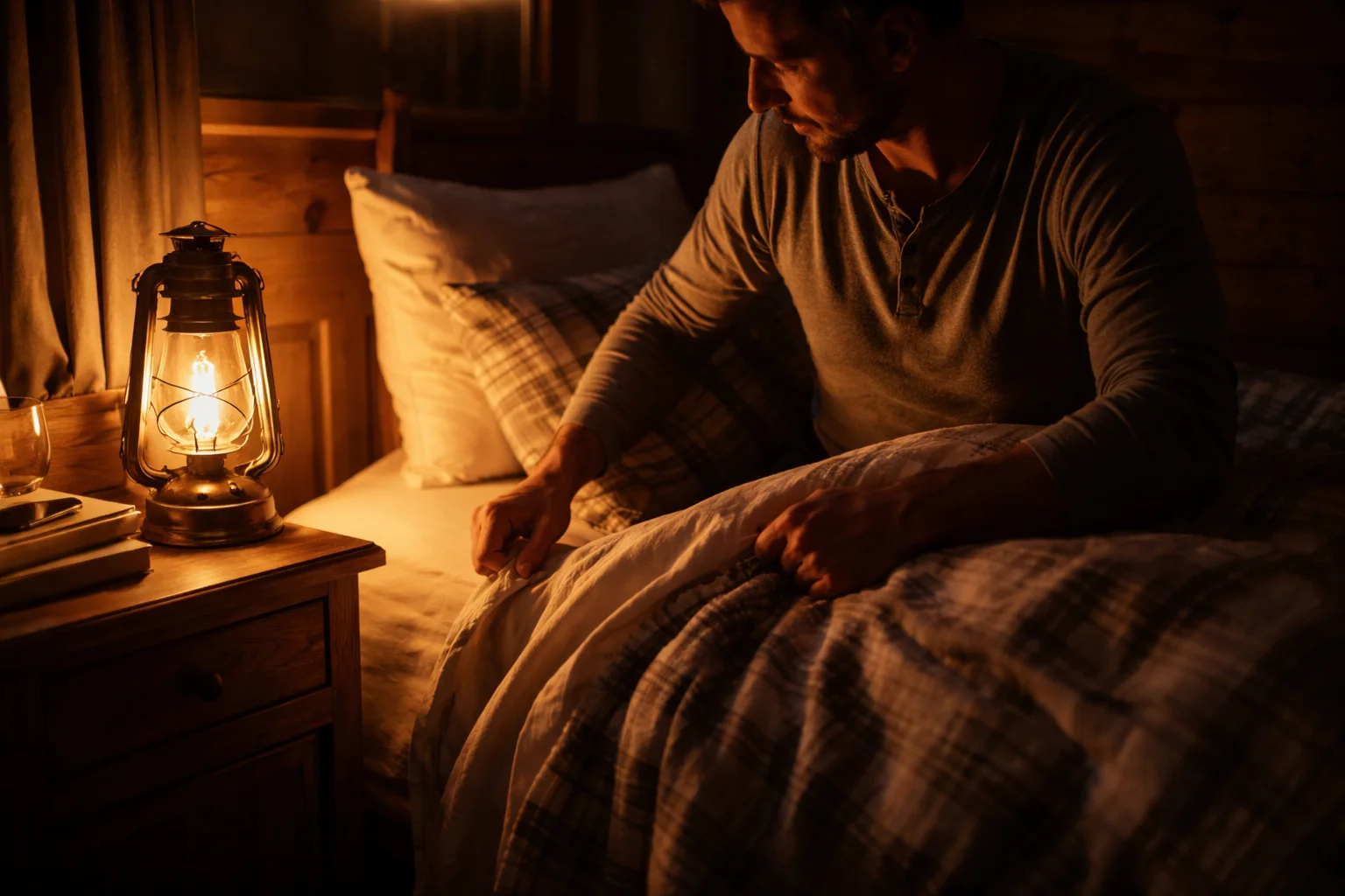 going to bed at lantern low