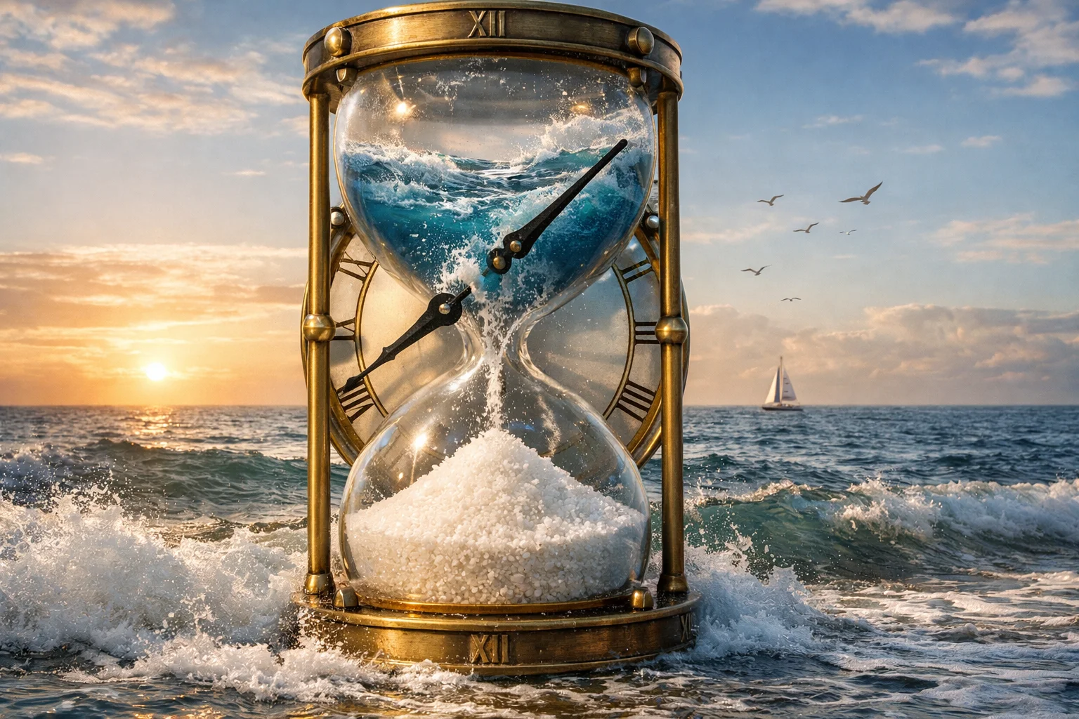 ocean is like a salt clock that never stops