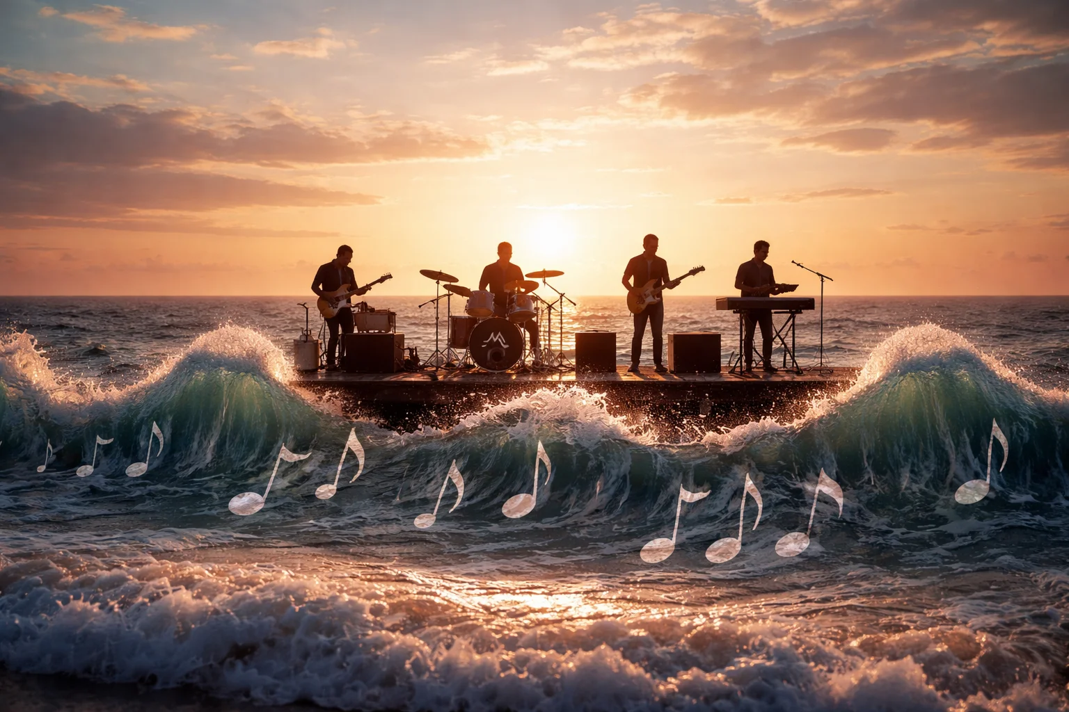 ocean is like a band that plays one note in many beats