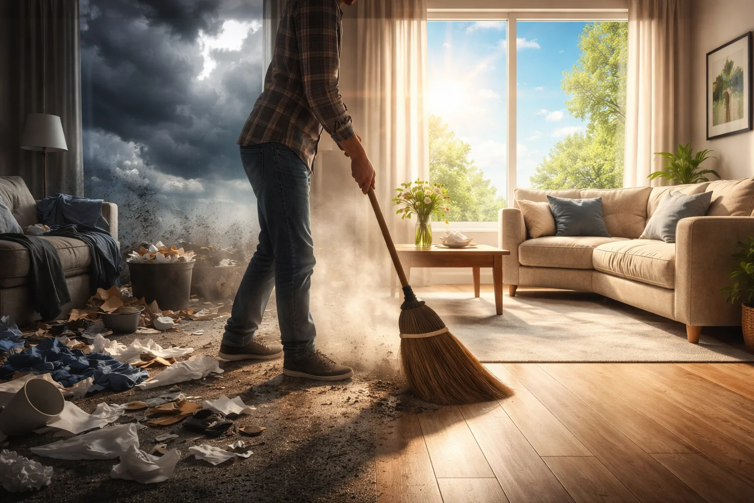 weather clears like a cluttered room after one firm sweep of the broom