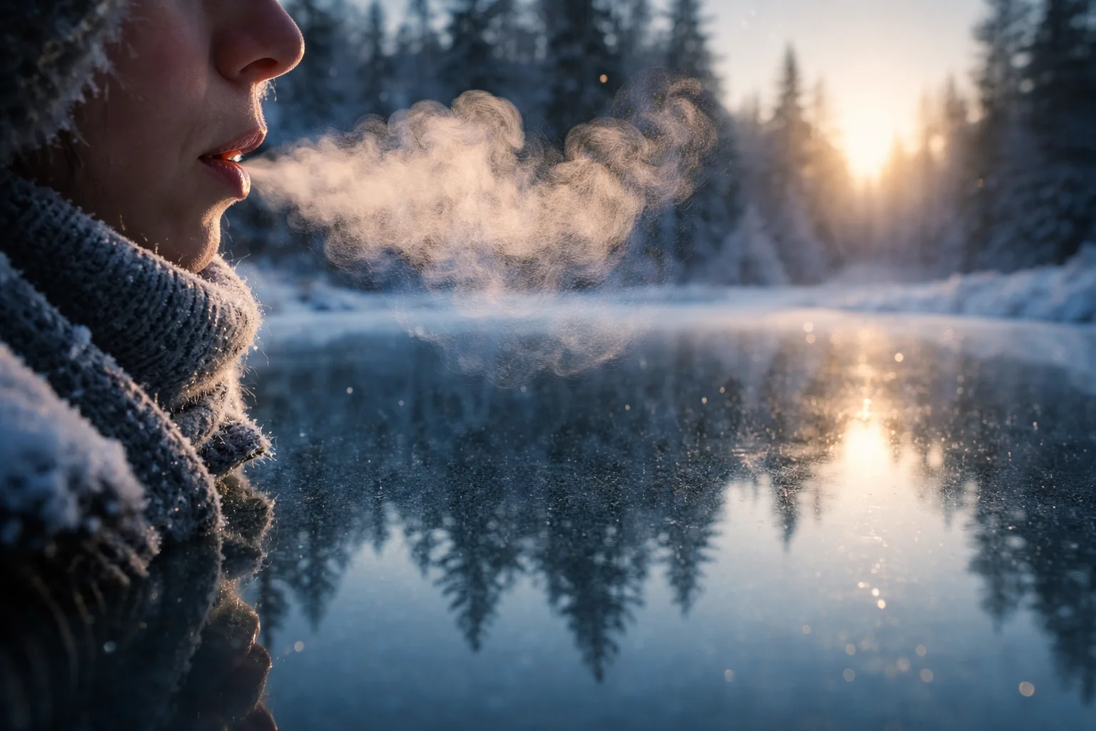 winter is a cold mirror for breath