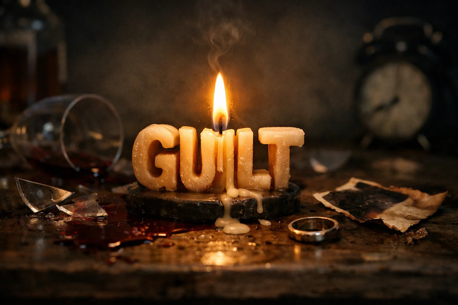 Guilt is a candle that lights only mistakes