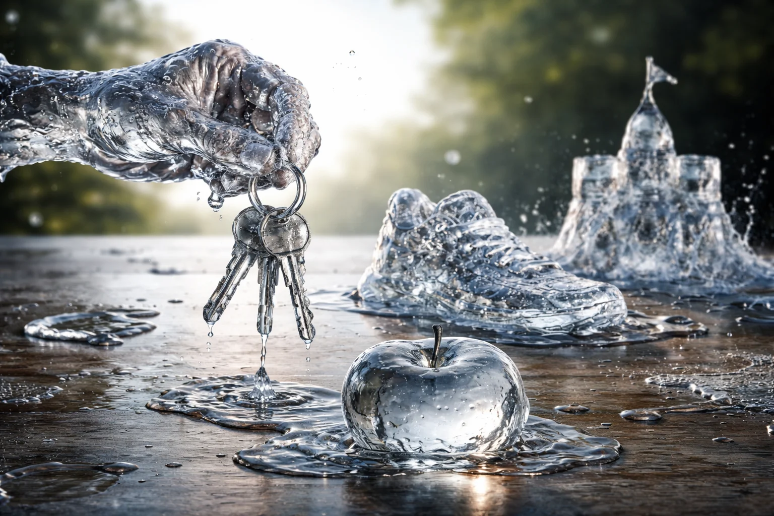 water is a shape thief