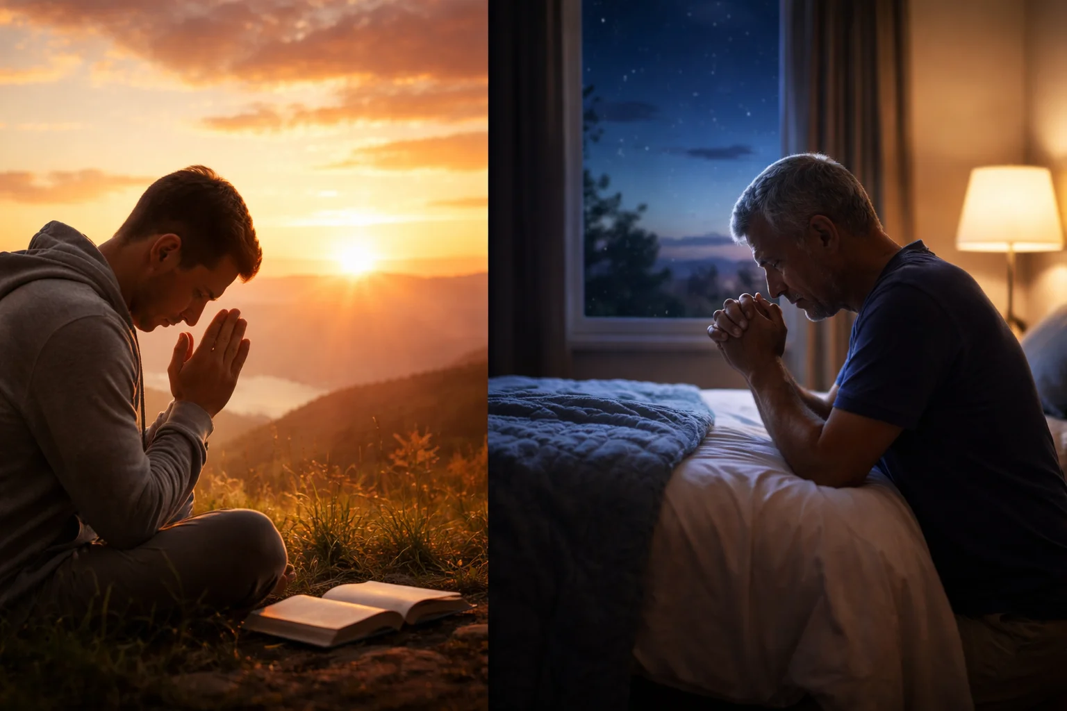 day like a sunrise prayer, night like a bedtime blessing