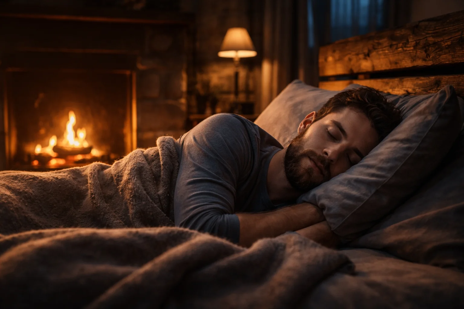 sleep like a night fire that burns low until morning