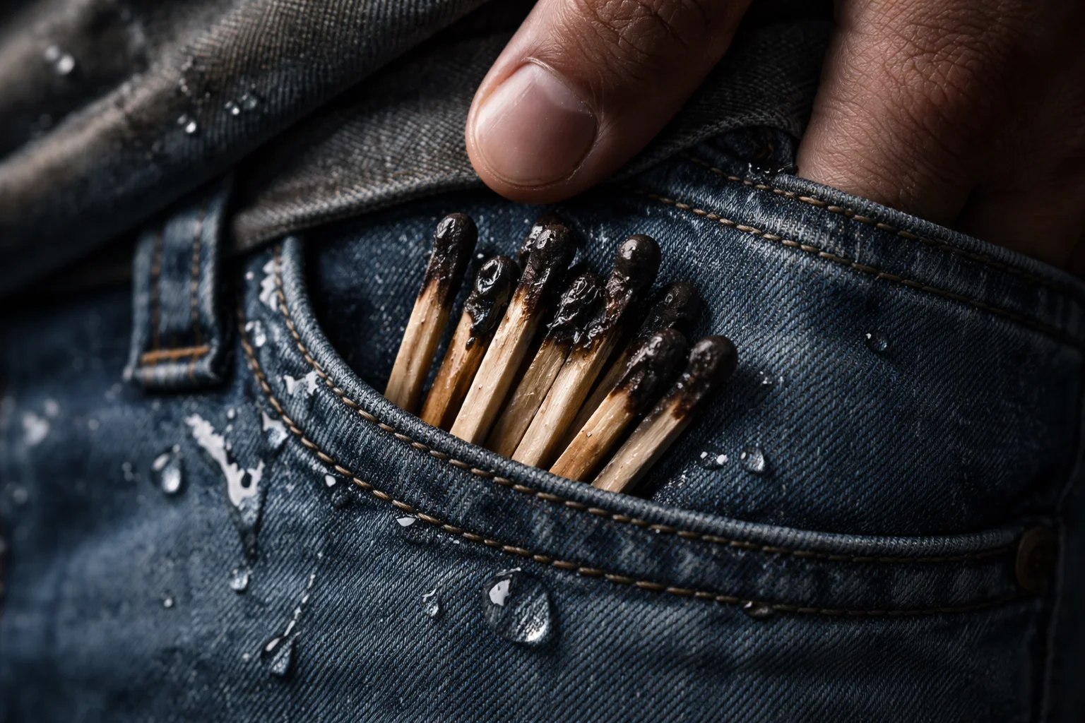 Guilt is like a wet match in your pocket